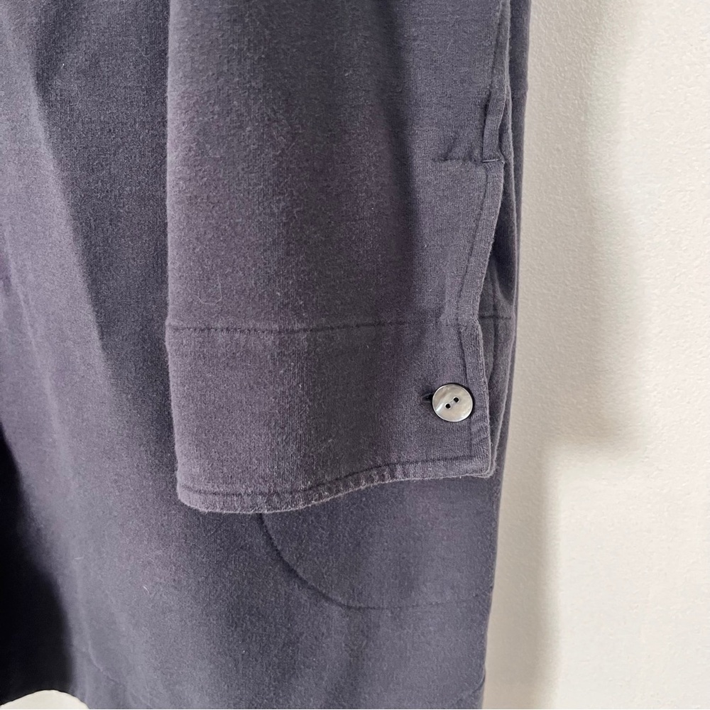 Pure Jill Cotton Blend Lightweight Soft Knit Button Front Jacket Tunic Length XL - Picture 5 of 9
